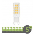 Lampadina led attacco G9 5w 52D luce bianca fredda naturale calda