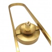 Applique da parete con sfera in vetro bianco ovale metallo Oro attacco G9 lampada design moderno minimal