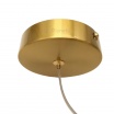 Lampadario sospeso verticale oro con sfere bolle bianche in vetro design moderno attacco G9 per camera soggiorno