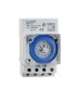 Timer analogico temporizzatore luci 24 ore da quadro elettrico su guida din