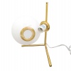 Lampada da tavolo scrivania ramo con sfera in vetro attacco E27 oro argento luce moderno minimal led