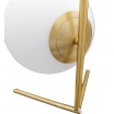 Lampada da tavolo scrivania ramo con sfera in vetro attacco E27 oro argento luce moderno minimal led