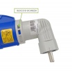 Adattatore da civile a industriale con spina schuko 2P + T 16A e presa CEE 6H 2P + T 230V 90°