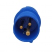 Adattatore da civile a industriale con spina CEE 2P + T 6h e presa schuko bipasso 10 16A IP40