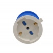 Adattatore da civile a industriale con spina CEE 2P + T 6h e presa schuko bipasso 10 16A IP40