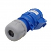 Presa industriale volante 230V CEE 6H 2P + T 16A IP44 per esterno impermeabile blu