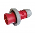 Spina industriale volante 400V CEE 6H 3P + T 16A IP67 per esterno impermeabile rosso