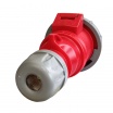 Presa industriale volante 400V CEE 6H 3P + T 16A IP67 per esterno impermeabile rosso
