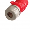 Spina industriale volante 400V CEE 6H 3P + T 32A IP44 per esterno impermeabile rosso