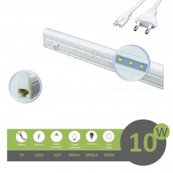 Sottopensile led con interruttore t5 6w 45cm collegabile in serie luce neon tubo congiungibile