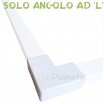 2 mt Canalina per cavi elettrica 80x60 mm in plastica passacavi bianco coprifili a parete con copertura