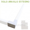 2 mt Canalina per cavi elettrica 80x60 mm in plastica passacavi bianco coprifili a parete con copertura