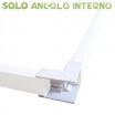 2 mt Canalina per cavi elettrica 80x60 mm in plastica passacavi bianco coprifili a parete con copertura