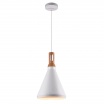 Lampadario a sospensione industriale a cono stretto in metallo nero bianco con attacco E27 per cucina salotto