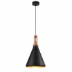 Lampadario a sospensione industriale a cono stretto in metallo nero bianco con attacco E27 per cucina salotto