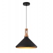 Lampadario a sospensione industriale a cono triangolo in metallo nero bianco con attacco E27 per cucina salotto
