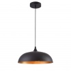 Lampadario a sospensione industriale a campana 35cm in metallo con attacco E27 vintage per salotto cucina nero bianco