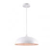Lampadario a sospensione industriale a campana 35cm in metallo con attacco E27 vintage per salotto cucina nero bianco