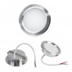 Faretto led luce cappa cucina 3W 220V da incasso argento alluminio slim per mobili