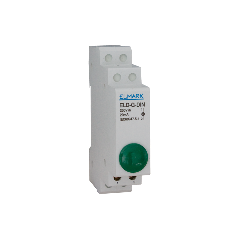 Lampada spia led per segnalazione indicatore di rete da quadro elettrico din luce verde rosso
