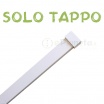 2 mt Canalina per cavi elettrica 25x16 mm in plastica passacavi bianco coprifili a parete con copertura