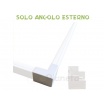 2 mt Canalina per cavi elettrica 100x60 mm in plastica passacavi bianco coprifili a parete con copertura
