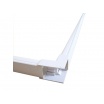 2 mt Canalina per cavi elettrica 100x60 mm in plastica passacavi bianco coprifili a parete con copertura