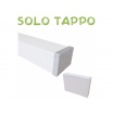 2 mt Canalina per cavi elettrica 100x60 mm in plastica passacavi bianco coprifili a parete con copertura