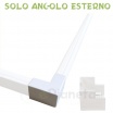 2 mt Canalina per cavi elettrica 100x60 mm in plastica passacavi bianco coprifili a parete con copertura