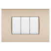 Placche compatibili con Bticino LIVING LIGHT placca 3 4 7 moduli vari colori per supporti LN4703 e N4703