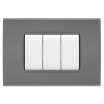 Placche compatibili con Bticino LIVING LIGHT placca 3 4 7 moduli vari colori per supporti LN4703 e N4703