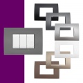 Placche compatibili con Bticino LIVING LIGHT placca 3 4 7 moduli vari colori per supporti LN4703 e N4703