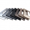 Placche compatibili con supporti Vimar Plana 3 4 7 posti moduli colori opachi vellutati