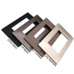 Placche compatibili con supporti Vimar Plana 3 4 7 posti moduli colori opachi vellutati