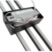 Applique led 23W nero 3 stecche bastoni lineare design moderno luce naturale calda a parete