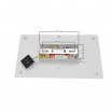 Applique da parete led 13W mappa mondo geografica rettangolare bianco design moderno luce bianca naturale calda