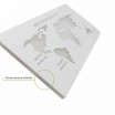 Applique da parete led 13W mappa mondo geografica rettangolare bianco design moderno luce bianca naturale calda