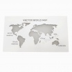 Applique da parete led 13W mappa mondo geografica rettangolare bianco design moderno luce bianca naturale calda