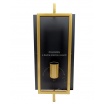 Applique da parete rettangolare nero oro per lampadina attacco E27 design vintage retrò