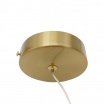 Lampadario applique a sospensione oro con sfera in vetro attacco G9 da comodino lampada per camera da letto