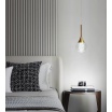 Lampadario applique a sospensione led goccia oro da comodino lampada per camera da letto luce bianca naturale calda