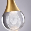 Lampadario applique a sospensione led goccia oro da comodino lampada per camera da letto luce bianca naturale calda