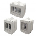 Cassetta scatola esterna idrobox IP55 compatibile con Magic e Gewiss system 1 2 3 posti