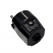 Spina volante schuko maschio 2P+T 16A bianco nero per prolunga cavo elettrico