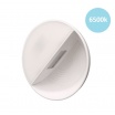 Lampada notturna tonda con spina punto luce led bianco con sensore accensione automatica per camera corridoio