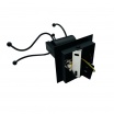 Applique da parete omino seduta bianco nero attacco E27 lampada particolare moderno per camera cameretta bambini