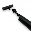 Faretto led a sospensione 3w cilindro 60cm per binario track monofase lampada proiettore nero bianco