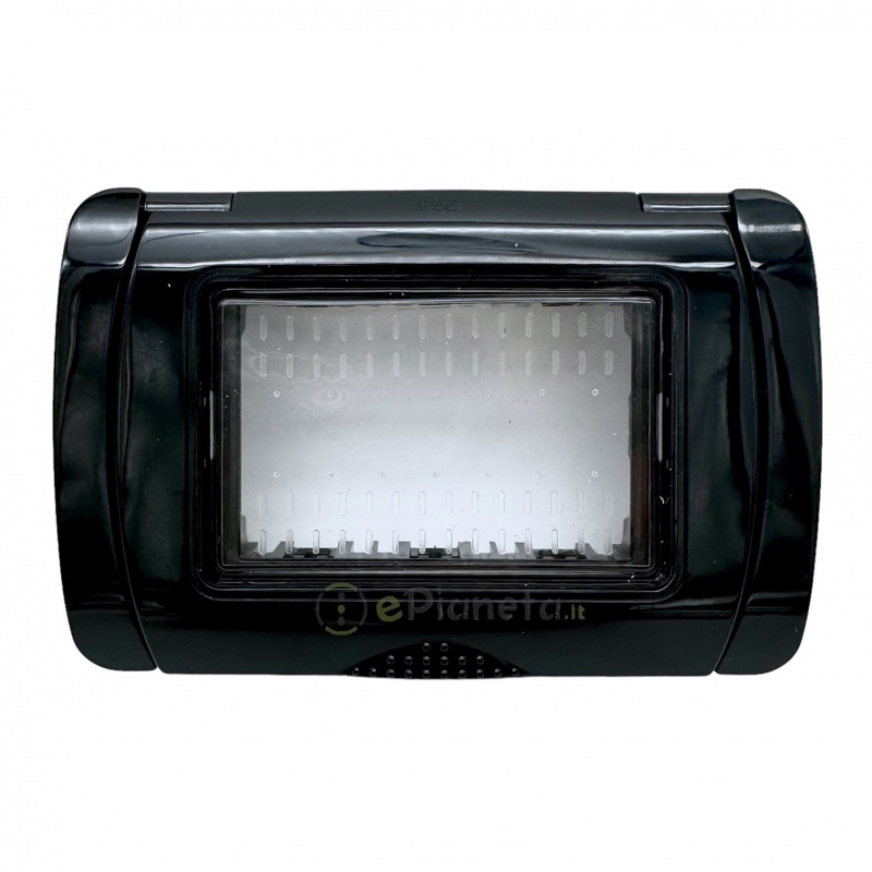 Coperchio Idrobox IP55 autoportante esterno impermeabile compatibile Vimar plana