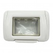 Coperchio Idrobox compatibile con Gewiss System 3 moduli bianco IP55 autoportante esterno impermeabile