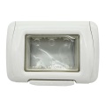 Coperchio Idrobox compatibile con Gewiss System 3 moduli bianco IP55 autoportante esterno impermeabile